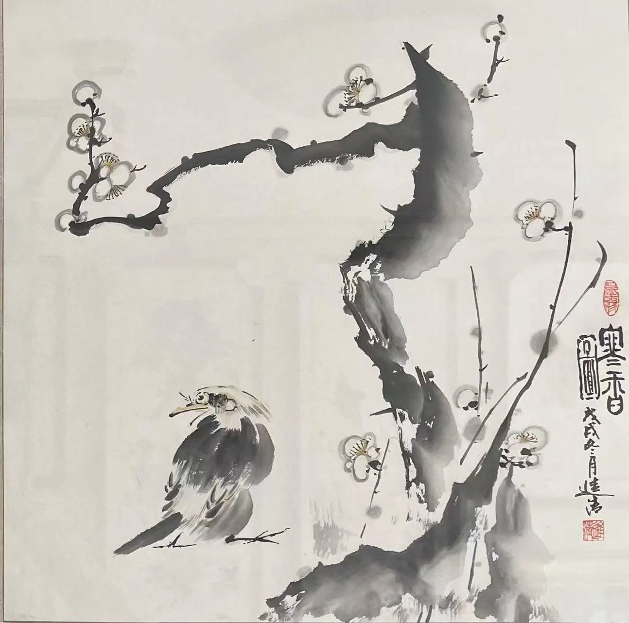 梅雀圖