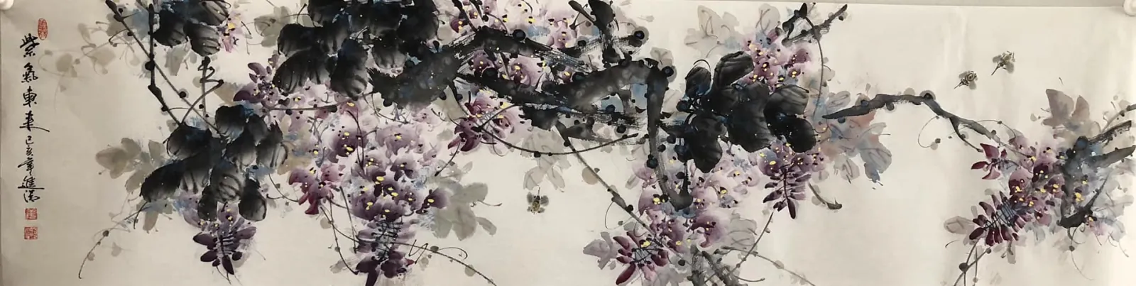 紫藤春韻圖